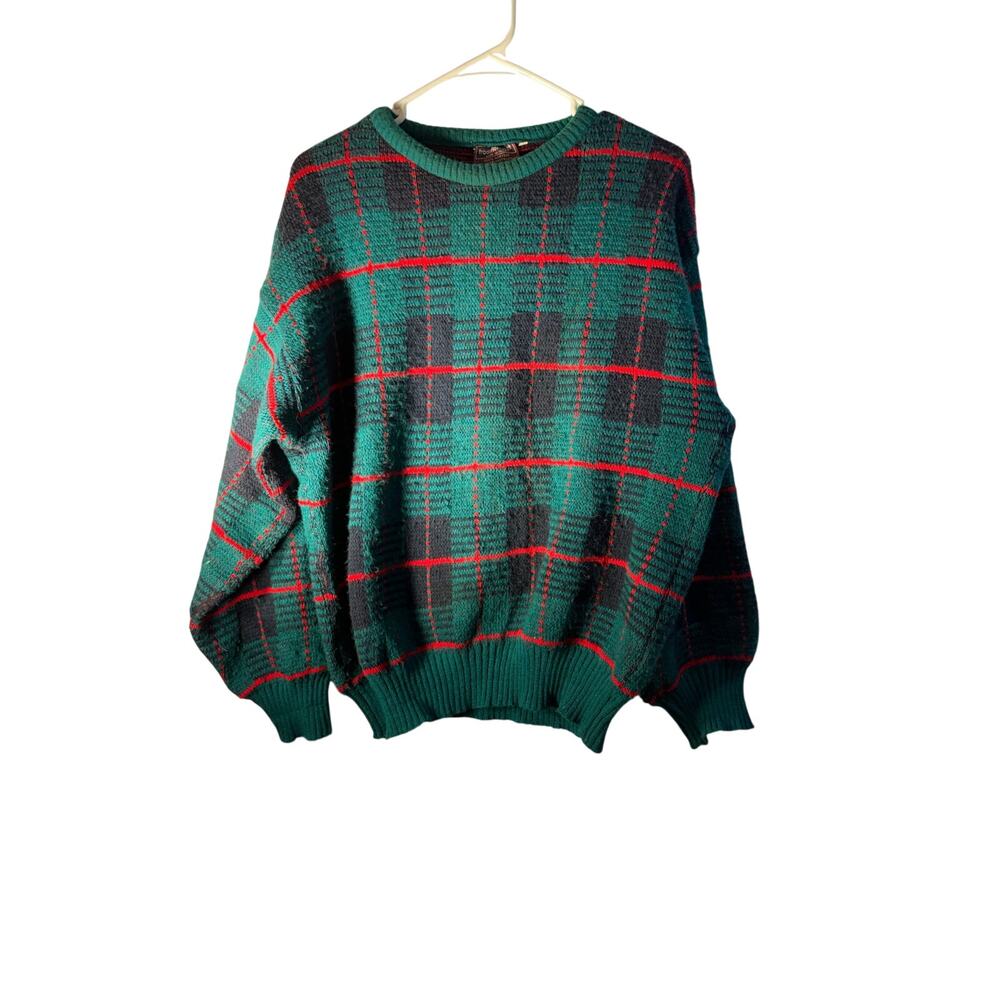 Vintage Traditionalist Sweater Made in Italy Green Men Size M Ski Sweater